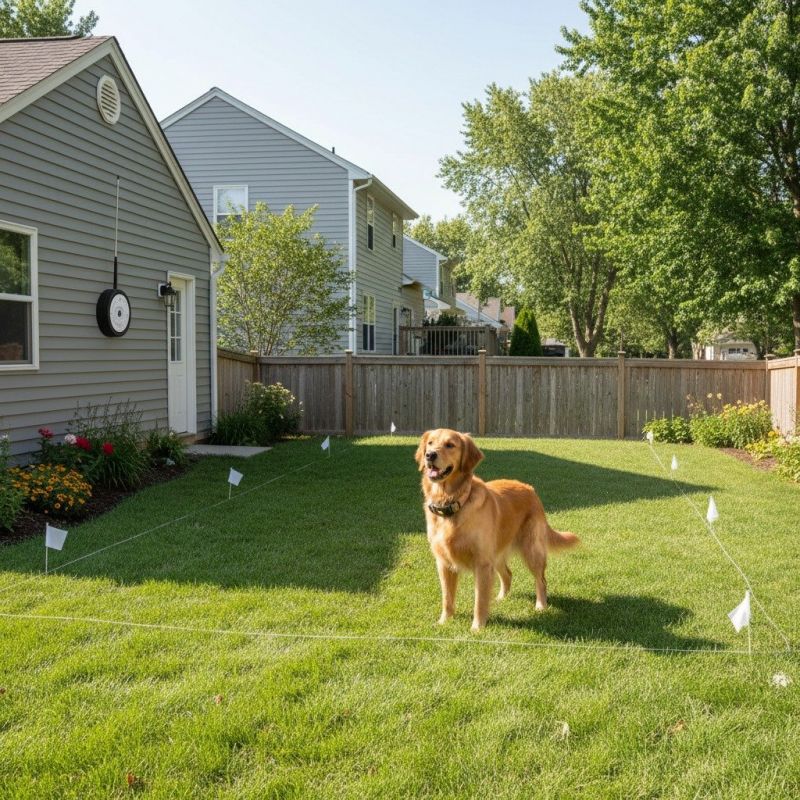 Pet Fence Installation detail